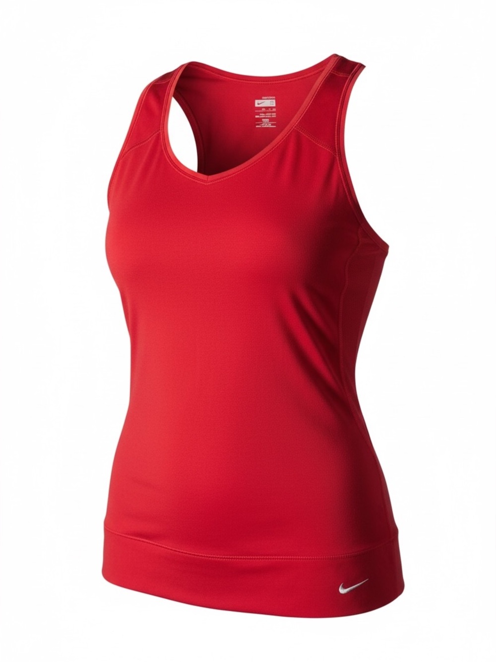 NIKE Dri-Fit Red V-Neck Tank Size Small VINTAGE Y2K
